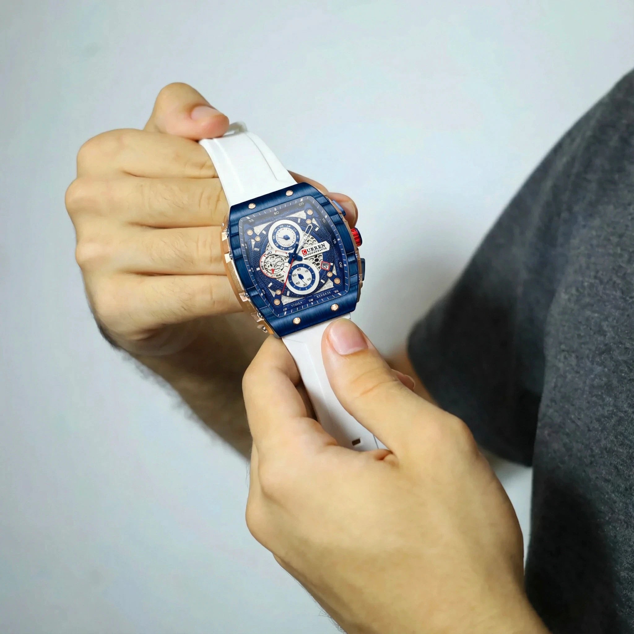 Relógio Curren Regent White Masculino