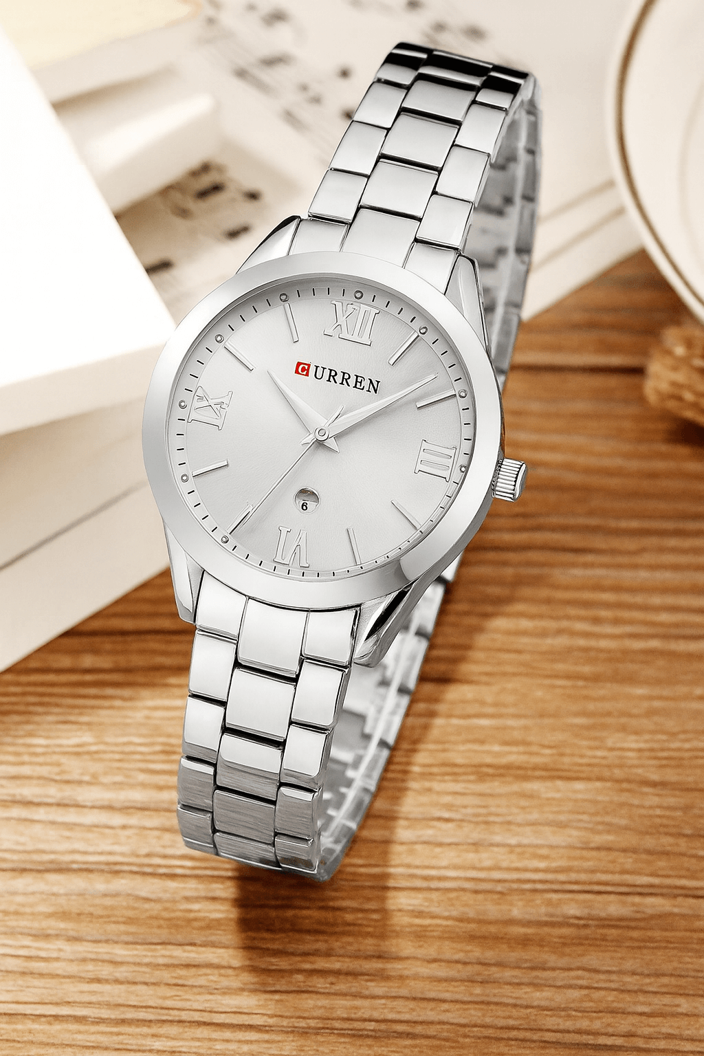 Relógio Curren Aurora Feminino Prata - UseCurren