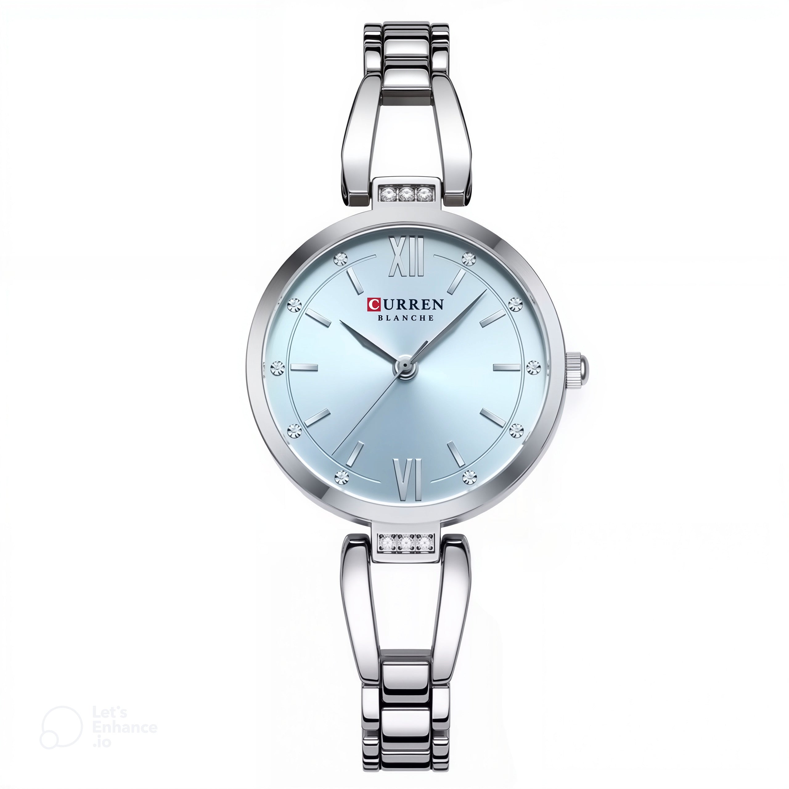 Relógio Curren Feminino Safira Prata - UseCurren