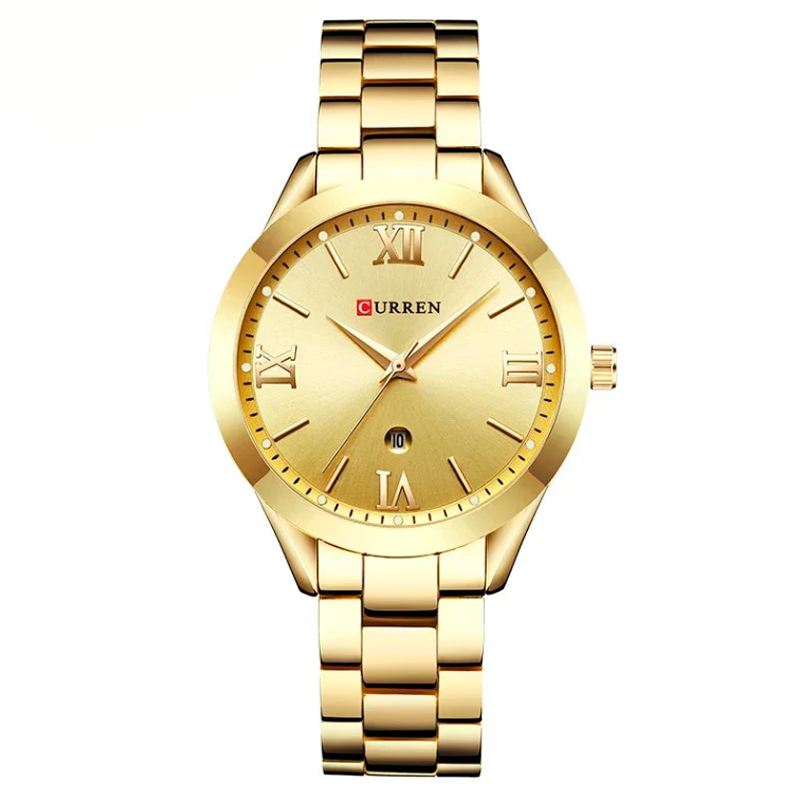 Relógio Curren Aurora Feminino Dourado - UseCurren
