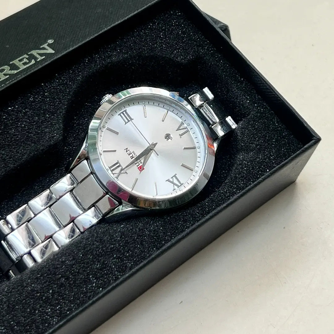 Relógio Curren Feminino Aurora Prata - UseCurren