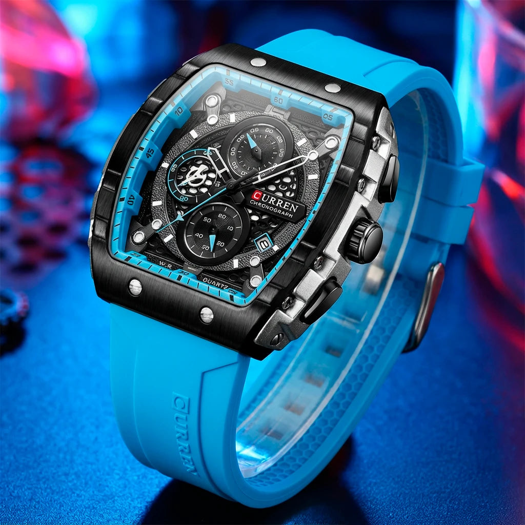 Relógio Curren Regent Light Blue - UseCurren