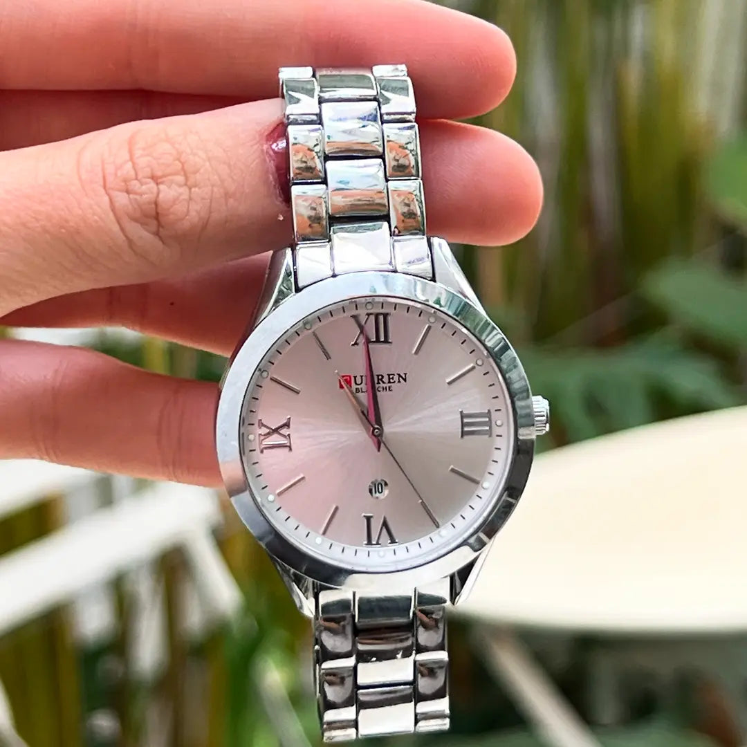 Relógio Curren Feminino Aurora Prata - UseCurren